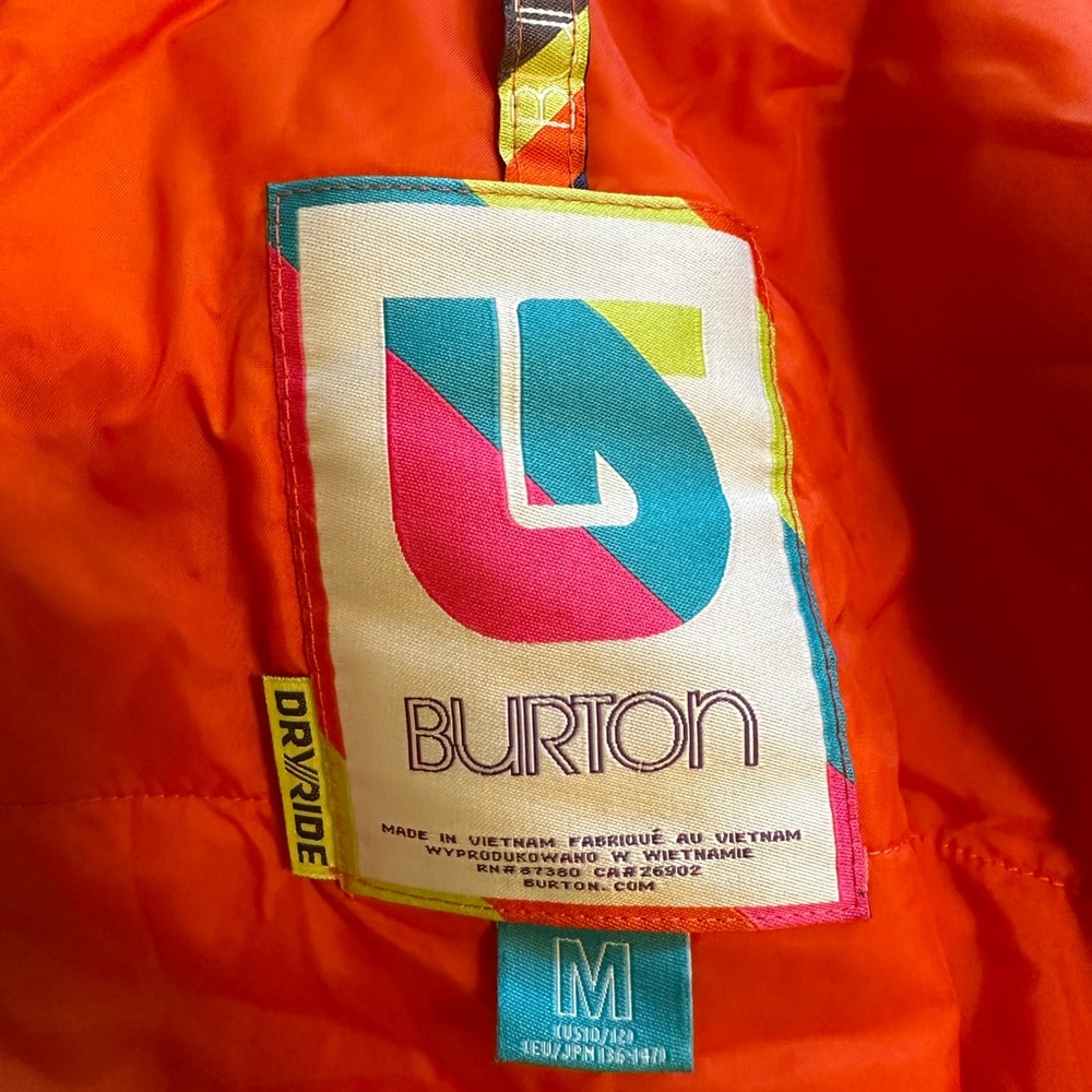Burton dry ride boys ski jacket